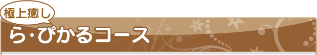 極上癒しら・ぴかるコース